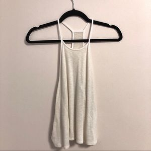 White Halter Tank Top